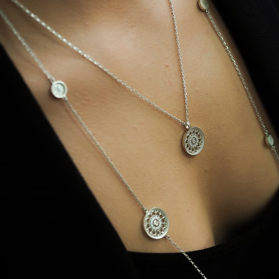 PARIS CHAIN, Sterling Silver with moissanites