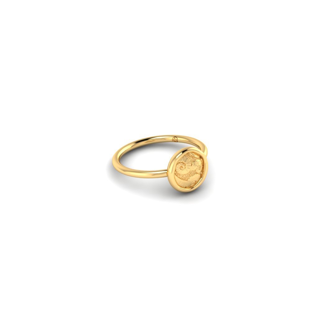 #The Shell mini ring, solid gold# - Mirandum Jewellery