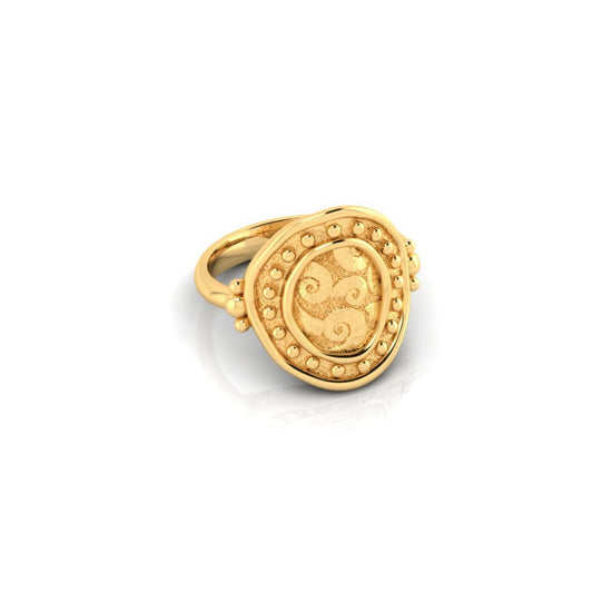 #The Shell ring 18K gold Vermeil# - Mirandum Jewellery