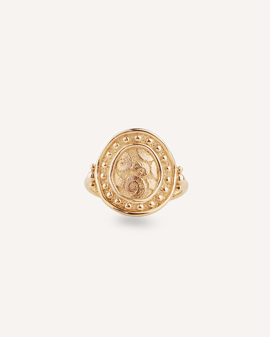 Shell Coin Ring