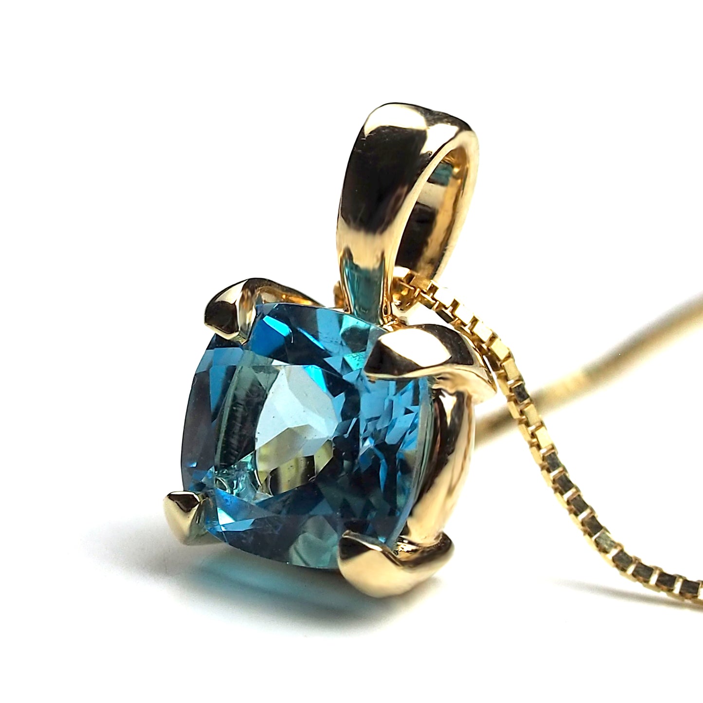 Flare Pendant —  Topaz 7mm
