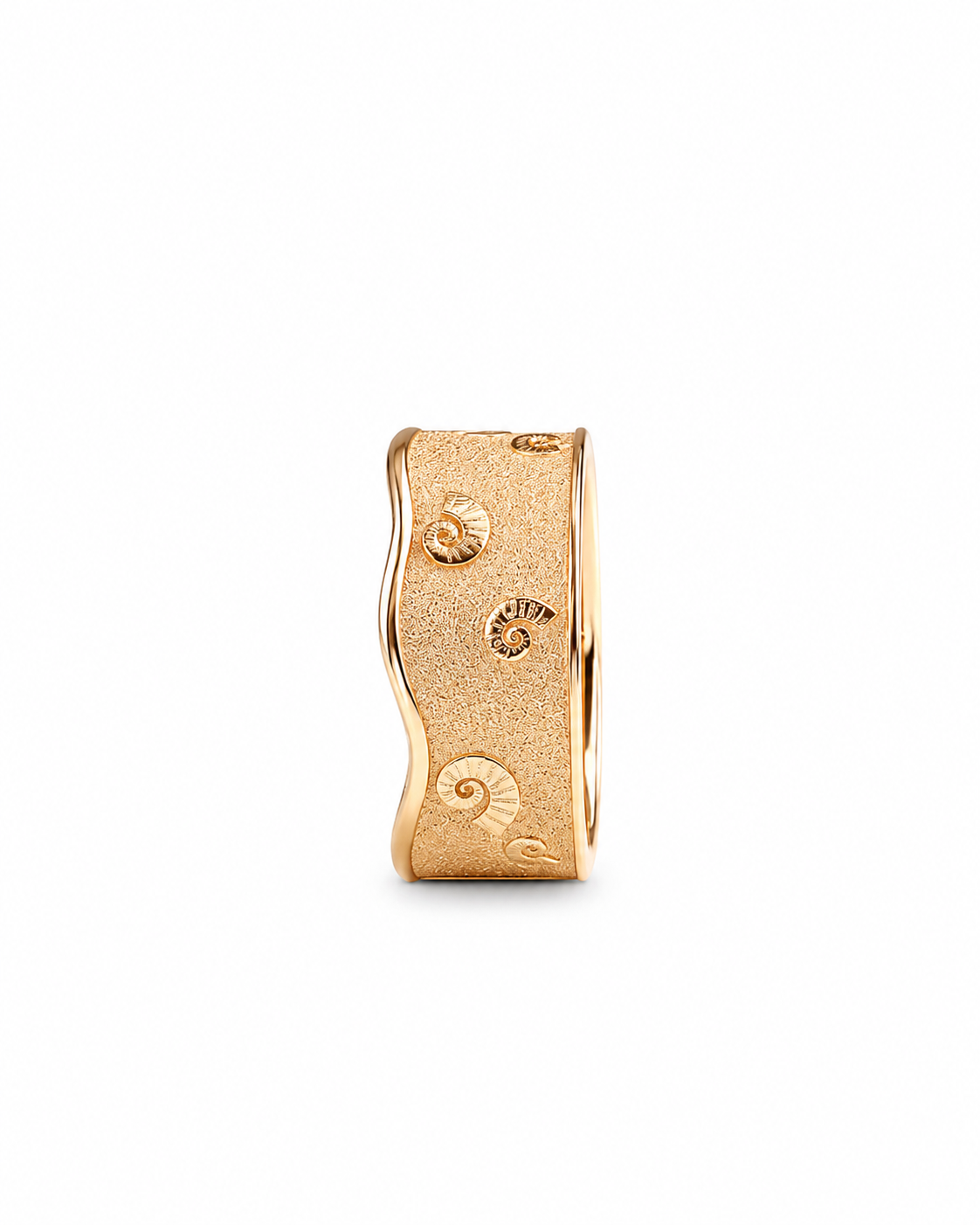 Shell Wide Band Ring