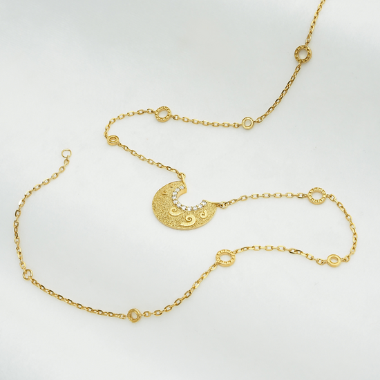 The Shell Collection -Necklace, gold and diamonds