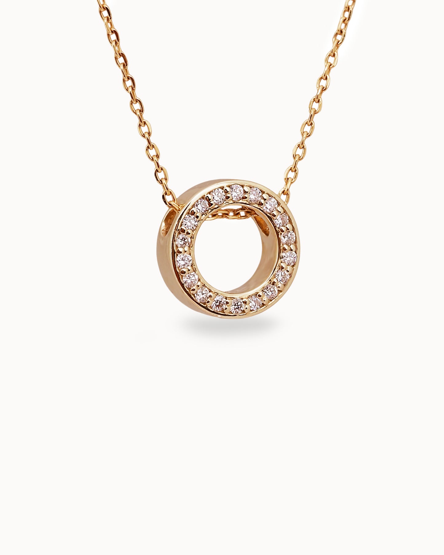 Flare- Halo diamond necklace