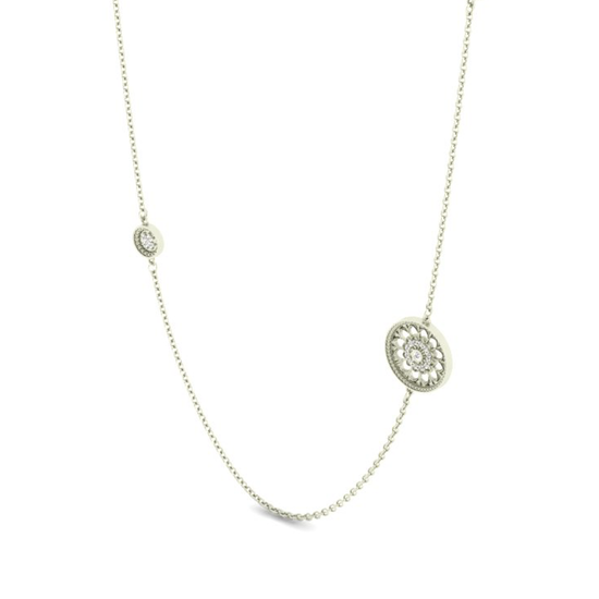 PARIS CHAIN, Sterling Silver with moissanites