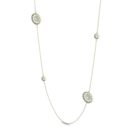 PARIS CHAIN, Sterling Silver with moissanites