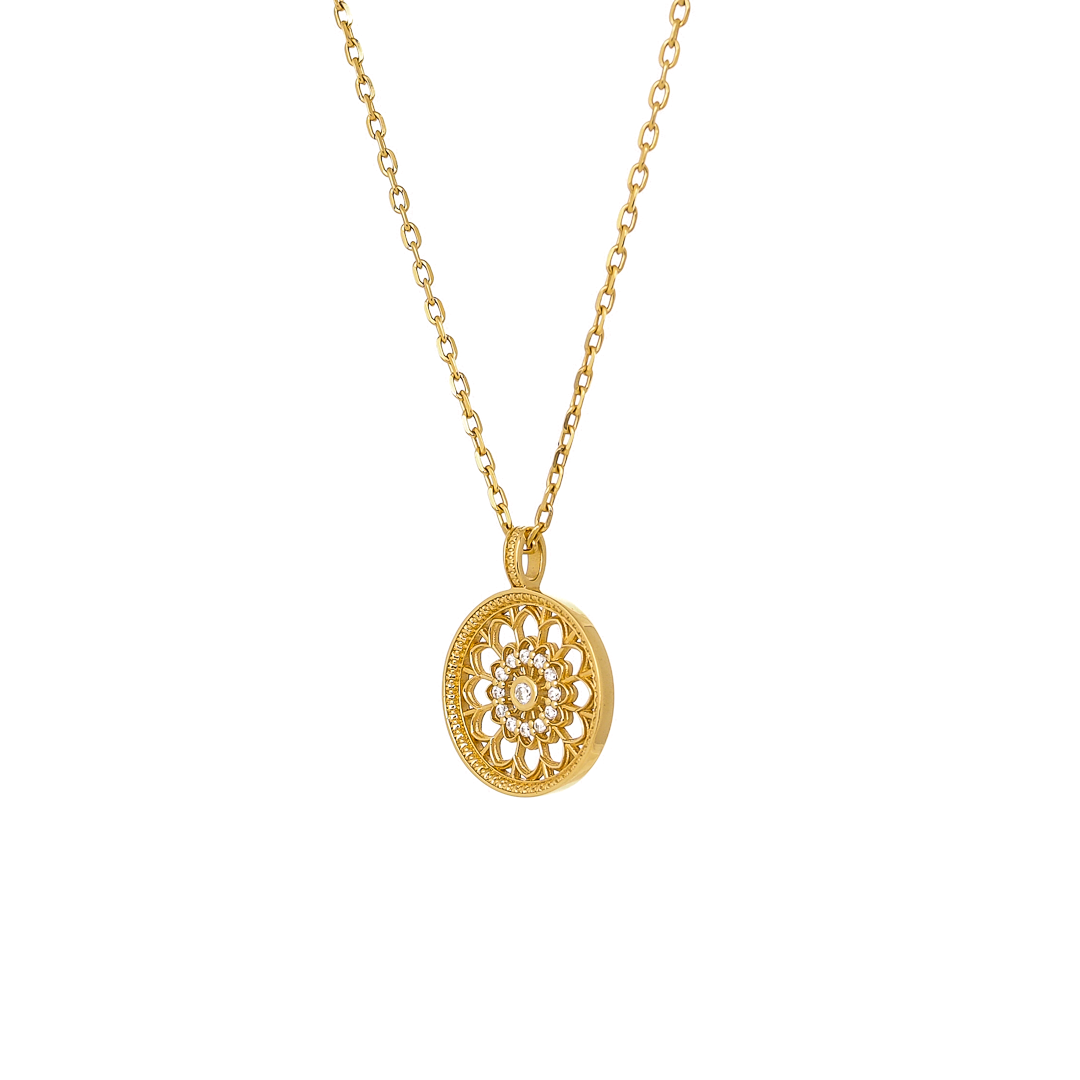 PARIS PENDANT, Solid Gold with diamond