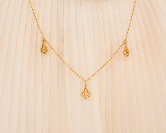 VENICE necklace Solid gold with diamonds