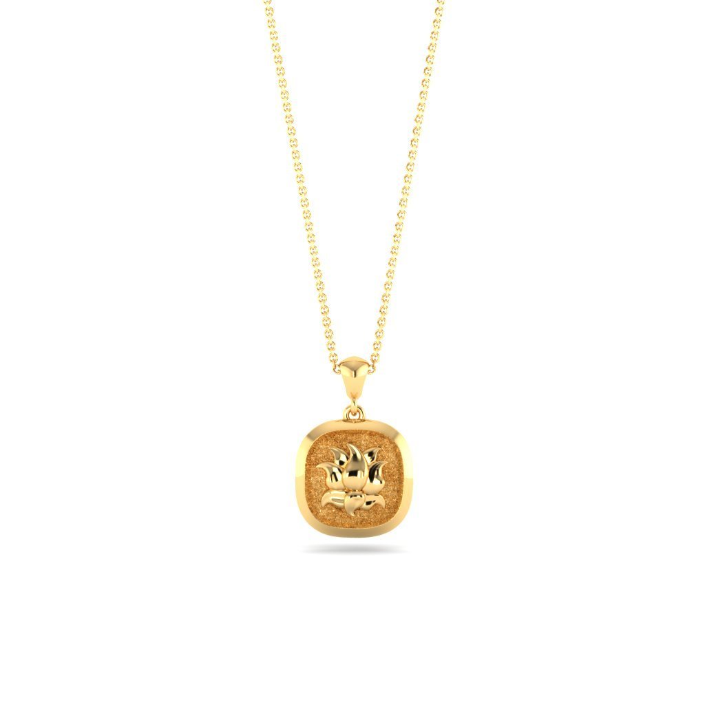 #LOTUS pendant Solid gold# - Mirandum Jewellery