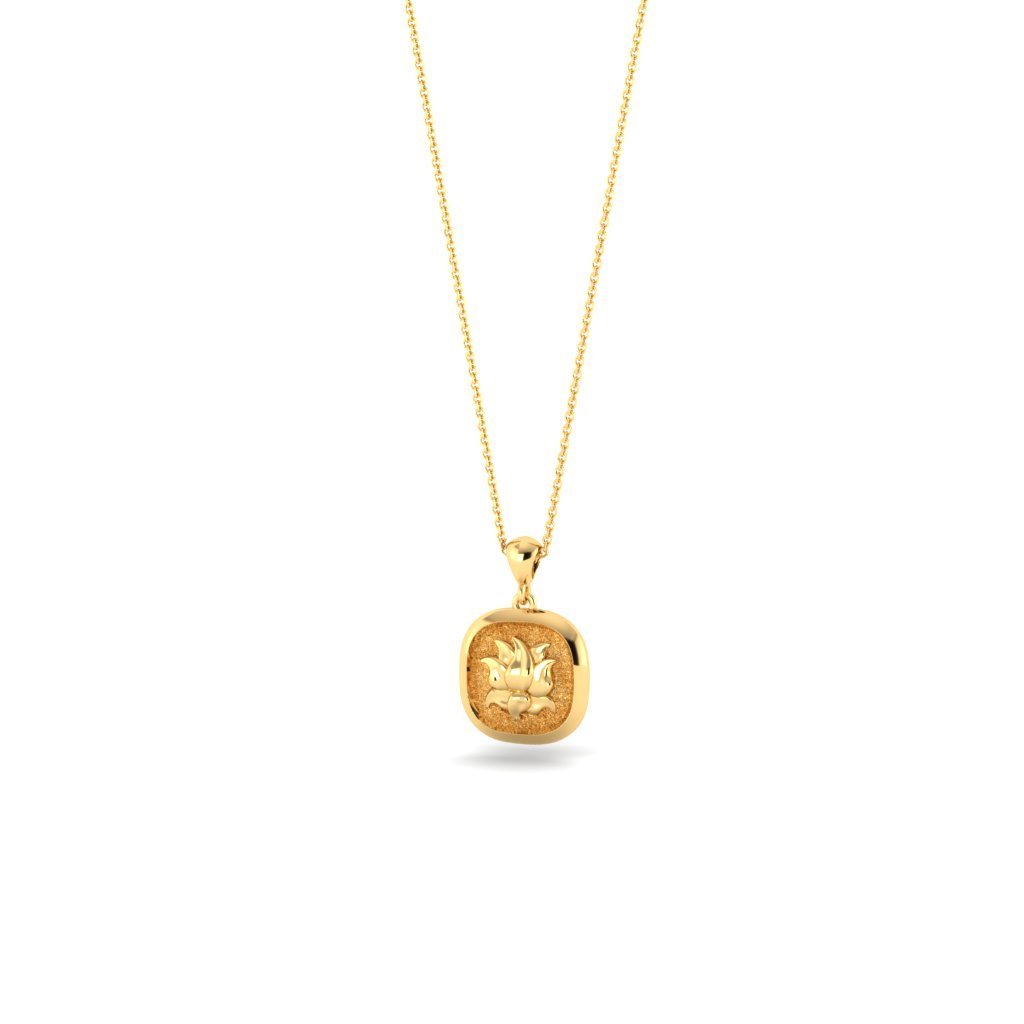 #LOTUS pendant Solid gold# - Mirandum Jewellery