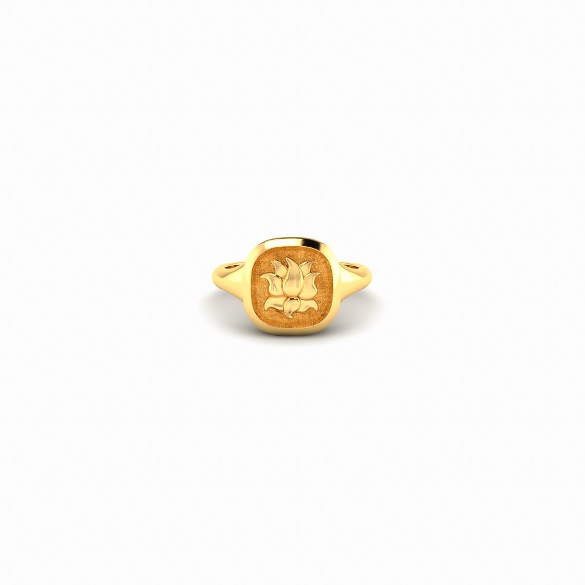 #Lotus Pinky ring Solid gold# - Mirandum Jewellery