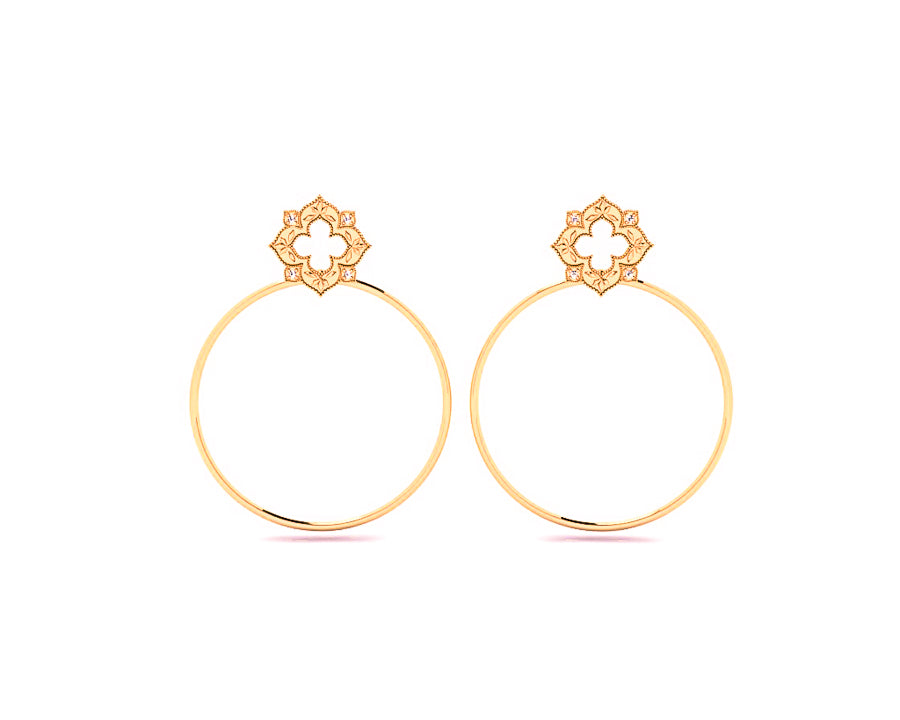 VENICE Earrings Solid gold with diamonds