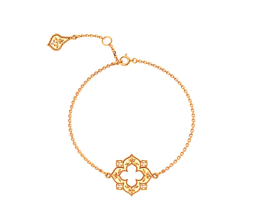 VENICE  Bracelet Solid gold with diamonds