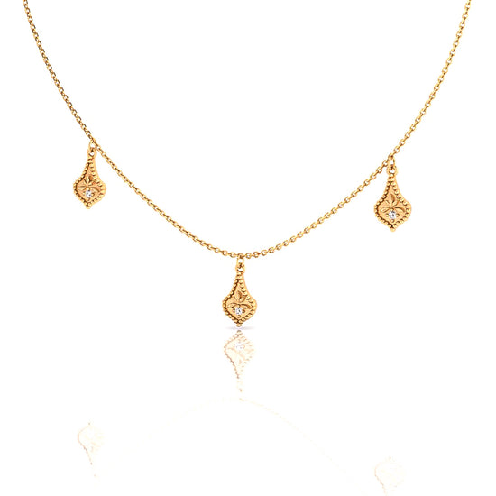 VENICE necklace Solid gold with diamonds