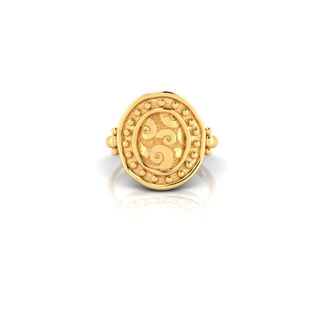 #The Shell ring 18K gold Vermeil# - Mirandum Jewellery